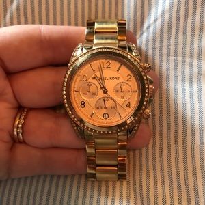 Michael Korda Rose Gold Watch